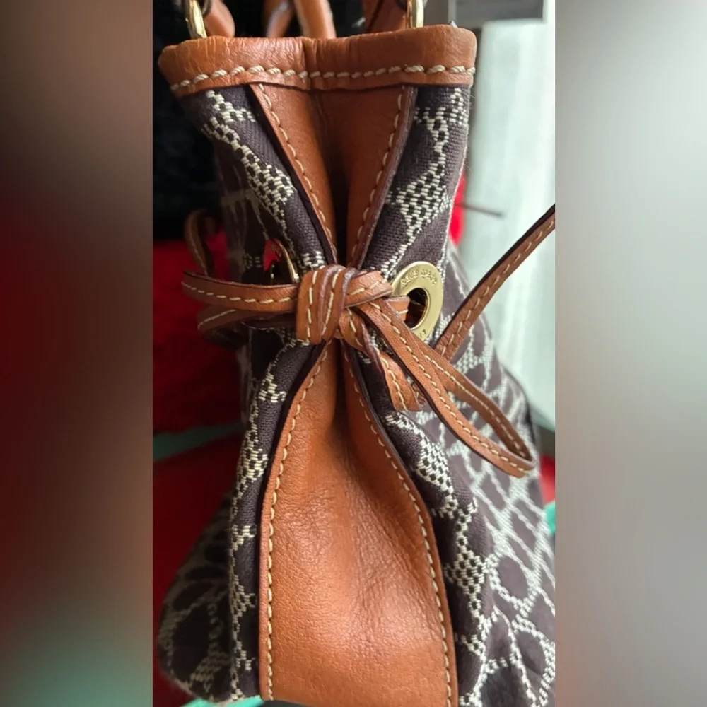 Kate Spade Brown and Red Geometric Shoulder Bag